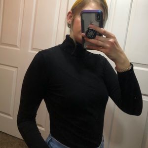 Black Basic Turtleneck